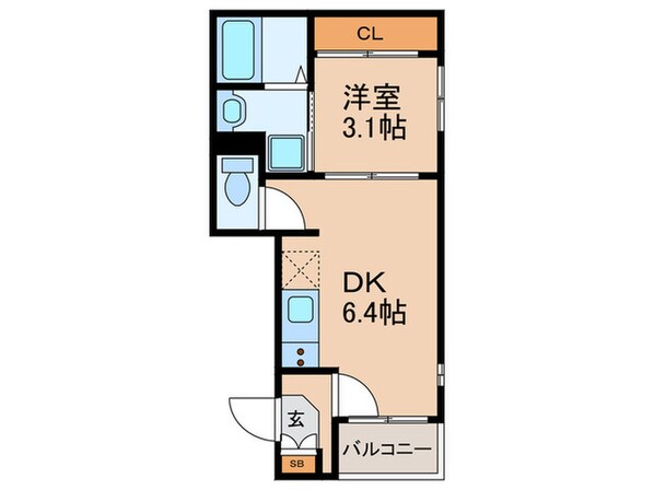 ハーモニーテラス御崎Ⅱの物件間取画像